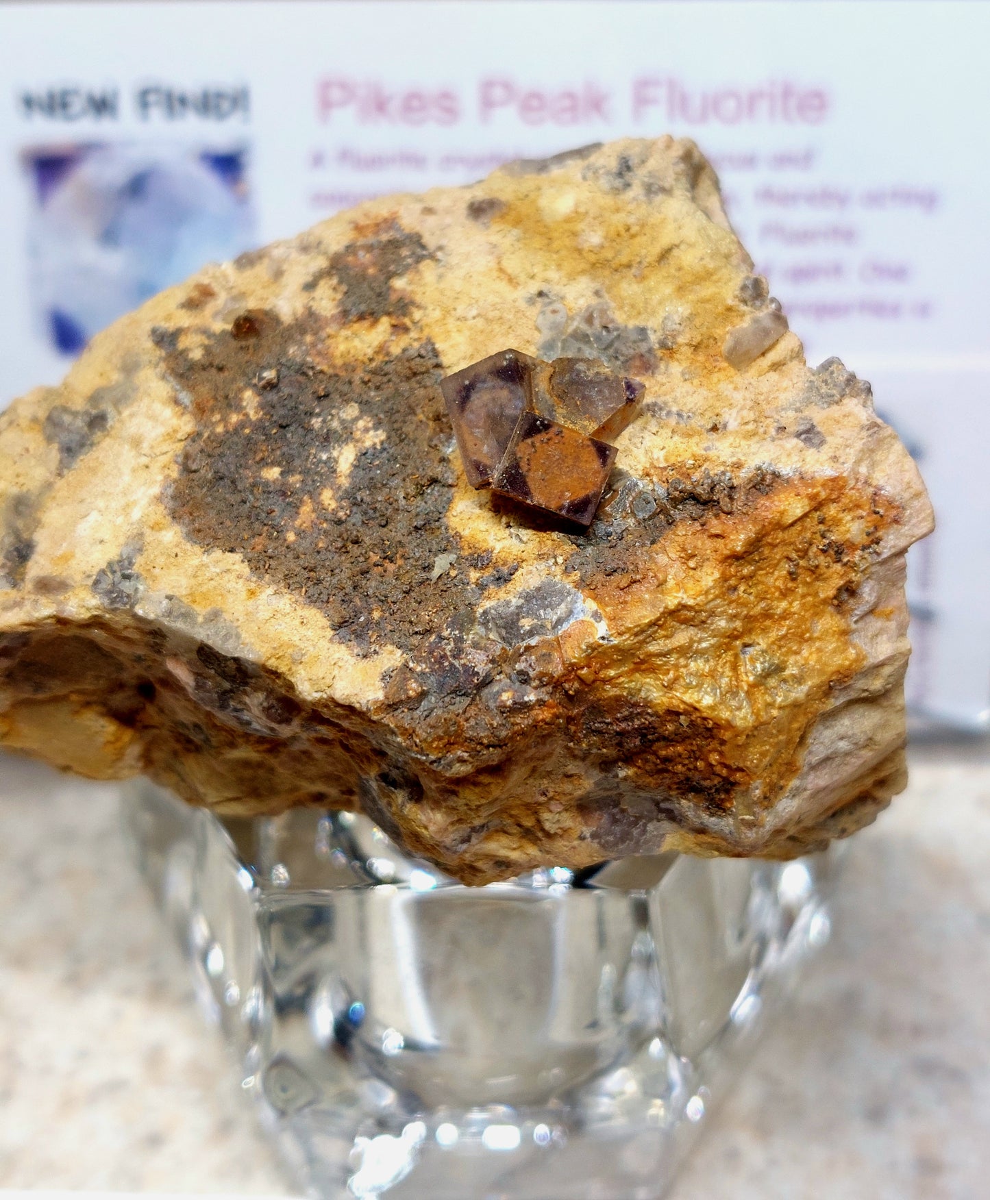 Three Phantom Fluorite Cubes on Matrix from Colorado 🤯🔥🤯