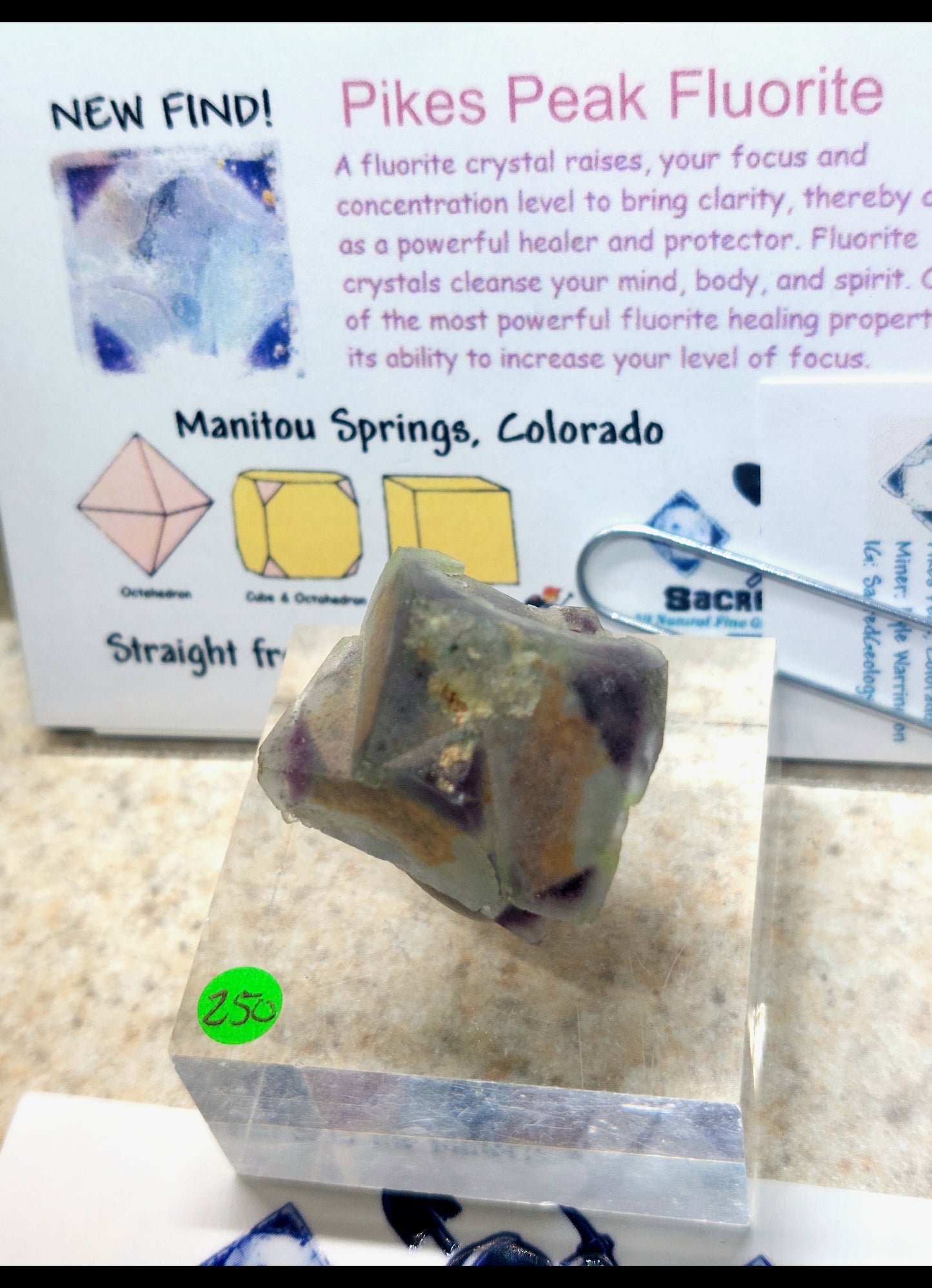 Interpenetrating Phantom Fluorite Cube 🤯🔥
