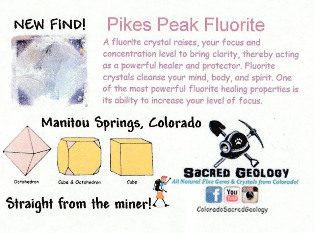 ZZ1: $100 SMALL COLORADO MYSTERY BOX Fluorite Amazonite Smoky Quartz Amethyst Aquamarine Crystals ⚒️