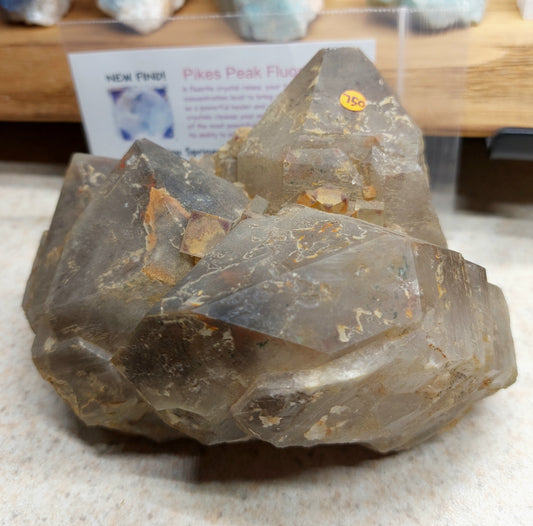 Phantom Fluorite Cubes on Smoky Quartz Crystals 🔥🚨🔥