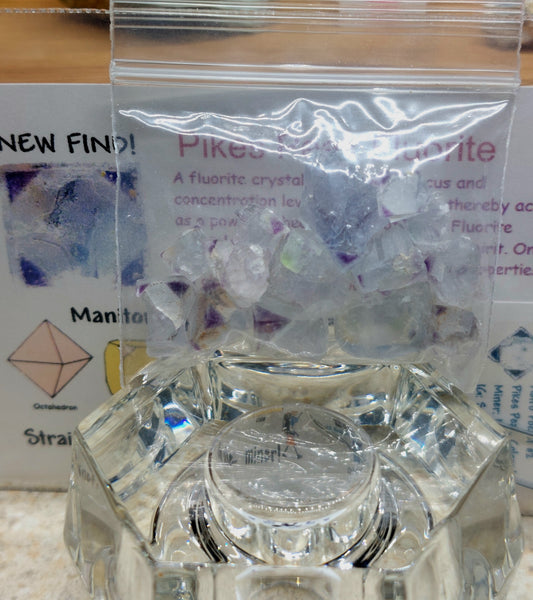 15 pcs. Phantom Fluorite Crystals from Colorado ✨️💜