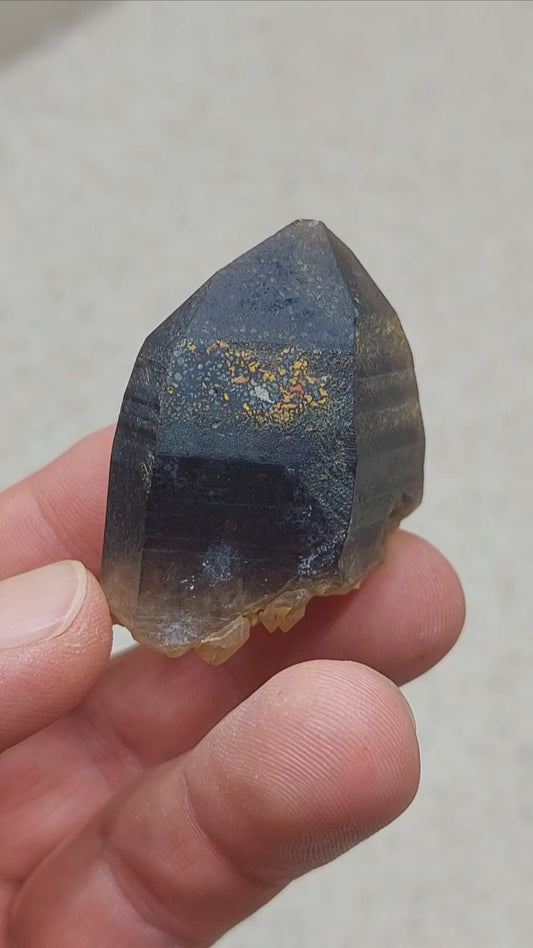 Very Unique Dark Smoky Quartz Crystal from Colorado 🔥🖤