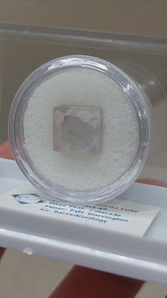Stellar Phantom Fluorite Cube from Colorado! 🔥