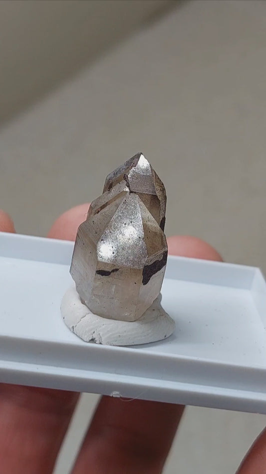 Triple Terminated Smoky Quartz Crystal from Colorado! 🔥
