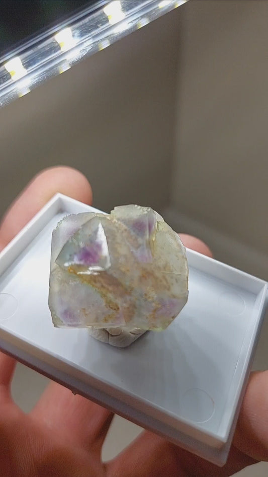 Large Twin Phantom Fluorite Cube from Colorado! 🚨🔥