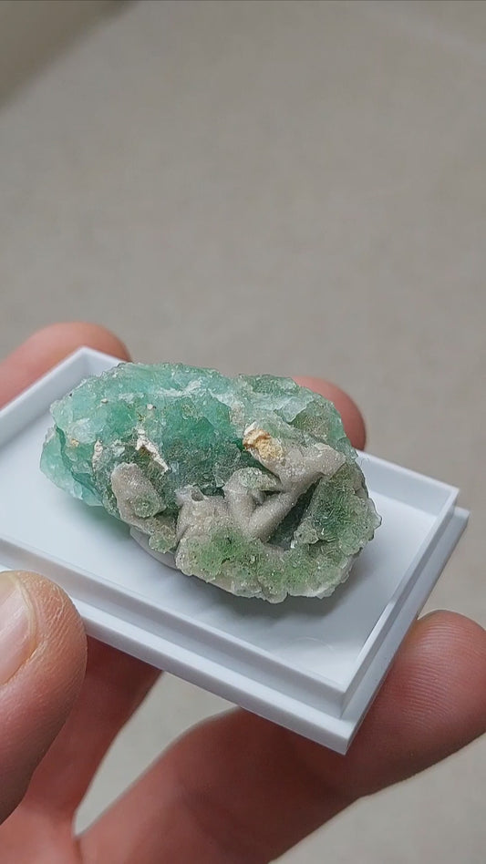 Green Fluorite w/ Druzy Quartz from Colorado! 🔥
