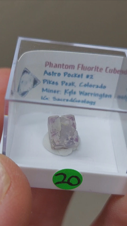Stellar Phantom Fluorite Cube w/ Blue Zoning! 💙🔥