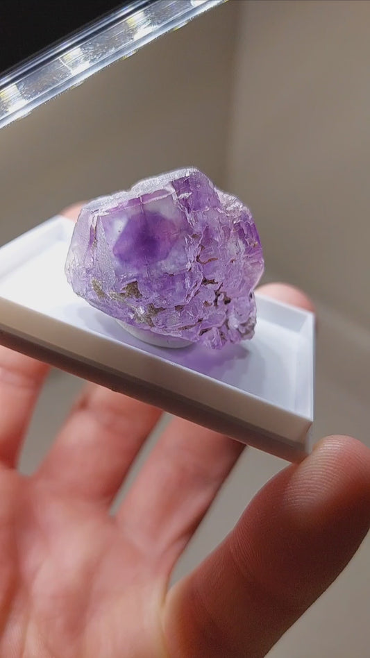 Beautifully Zoned Fluorite Cube from China! 🔥